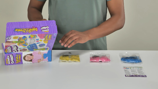 Kinetic Sand Squish N' Create Set - 382 g İsveç'ten orijinal